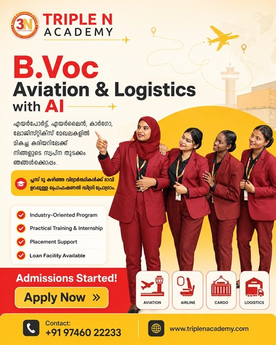 Triple N Academy BVOC Aviation Courses